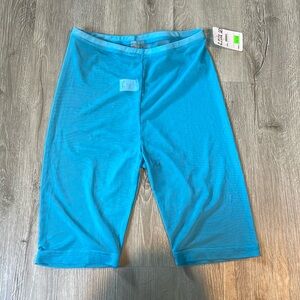 Baby Blue MESH biker shorts size S